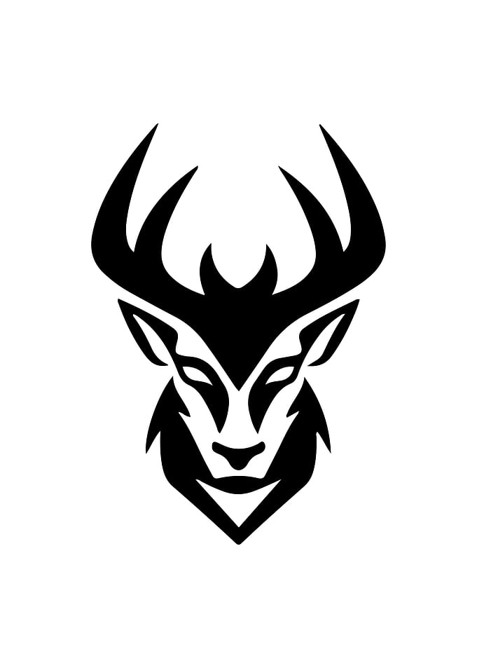 Elk Stencil Design