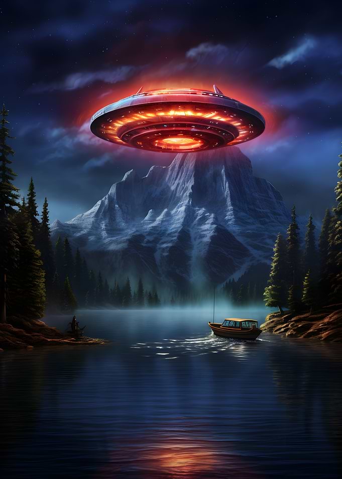 UFO Over Sea