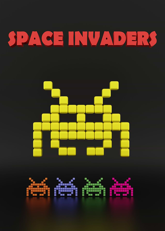Space Invaders Poster