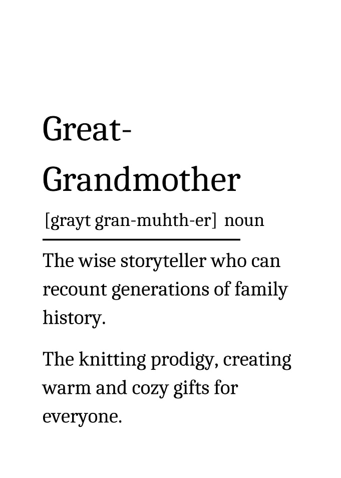 Great Grandmother