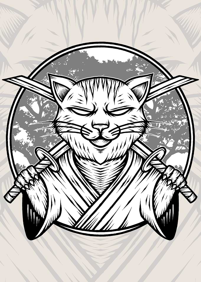 Samurai Cat