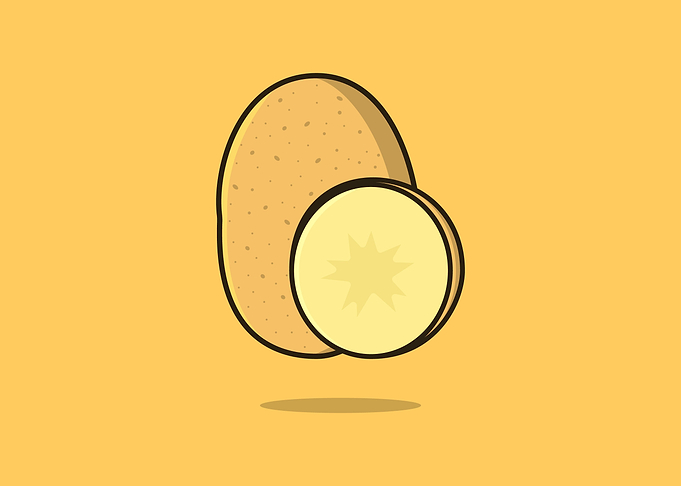 Potato with Potato slice