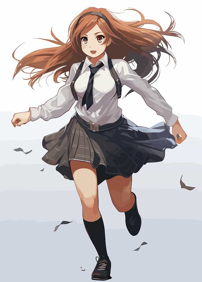 Anime School Girl
