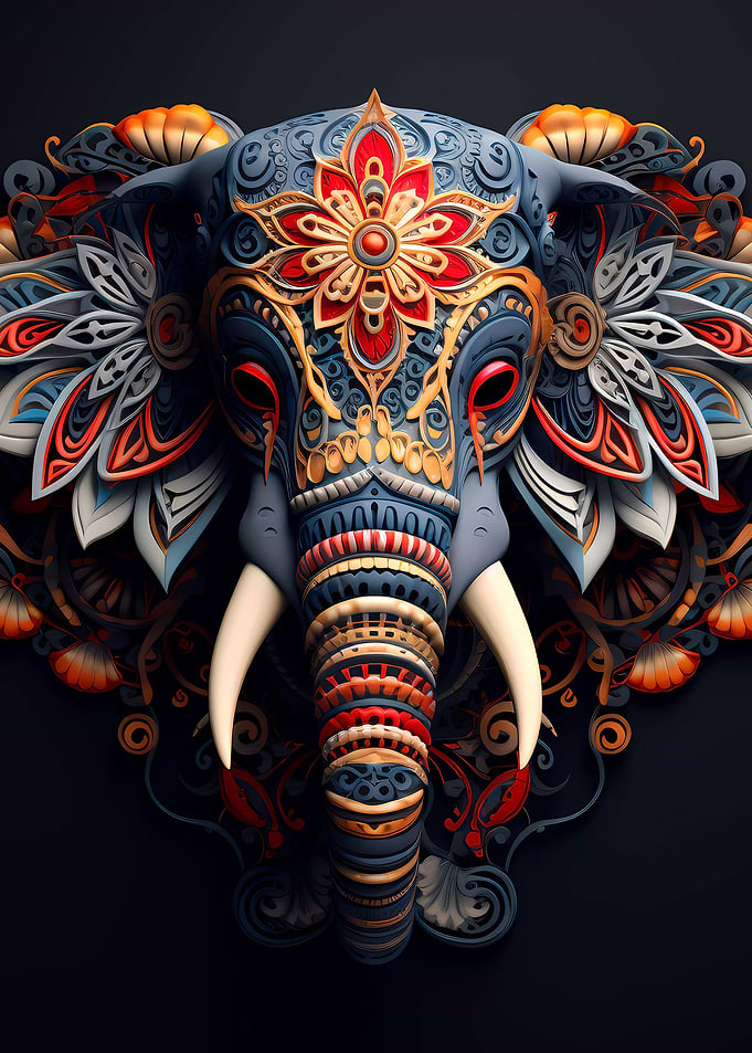 Mandala Elephant 06