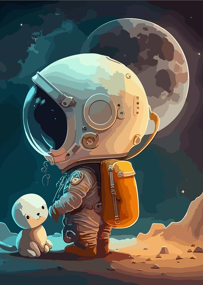 Cute Astronaut