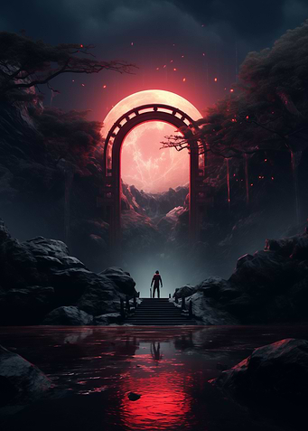 Dark Fantasy Surreal Gate
