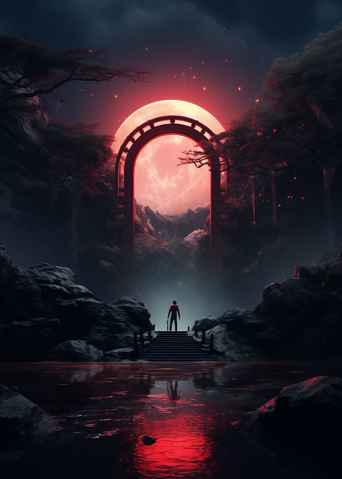 Dark Fantasy Surreal Gate