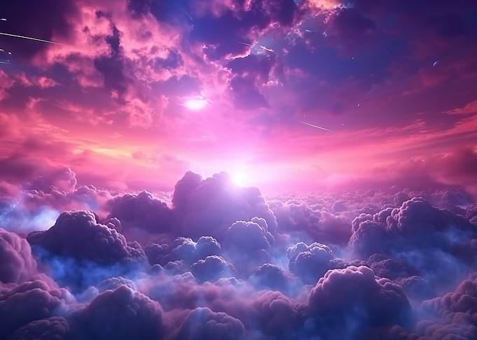 Mystic Glowing Clouds