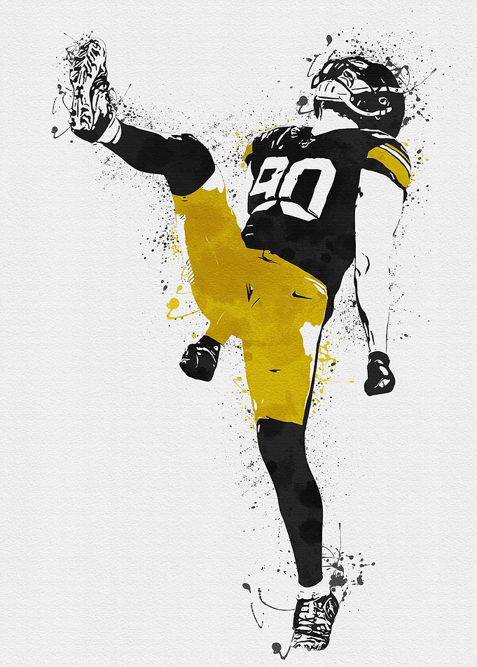TJ Watt Marble Art