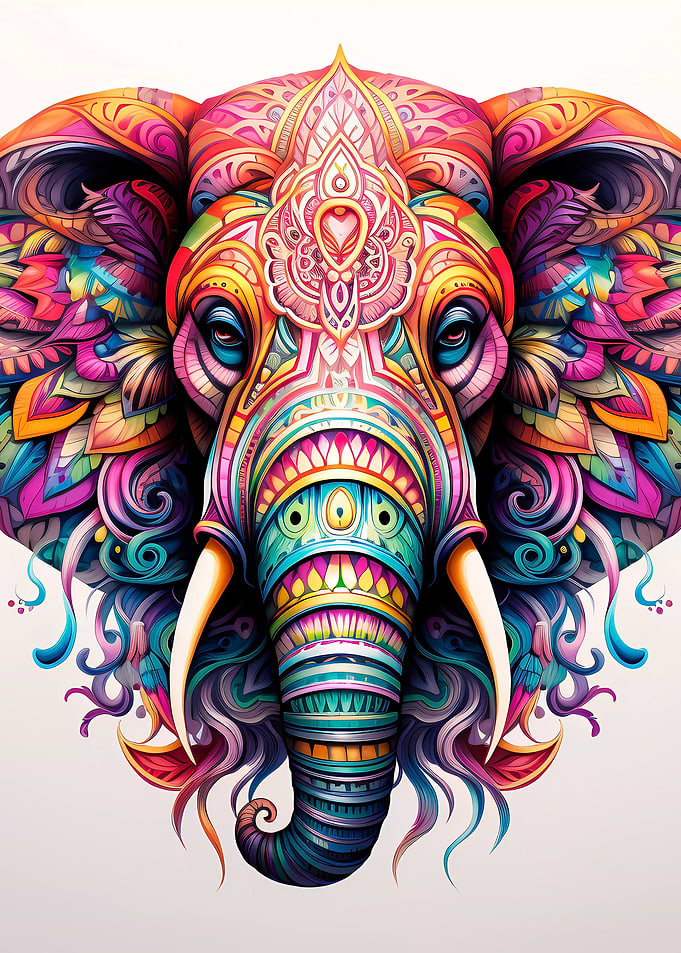 Mandala Elephant 04