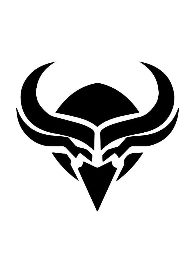 Bull Stencil Design