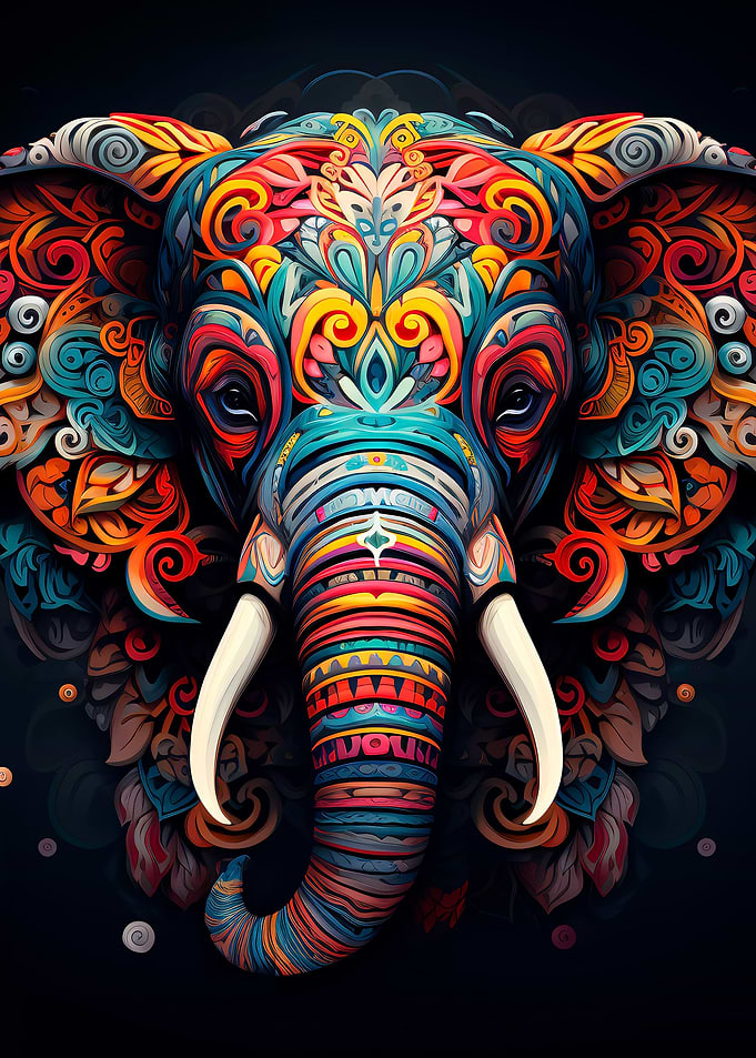 Mandala Elephant 01