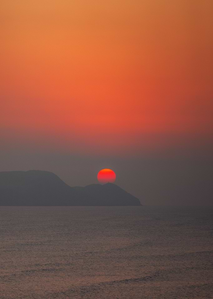 Perfect sunset in Lima