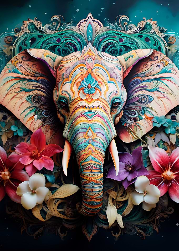 Mandala Elephant 02