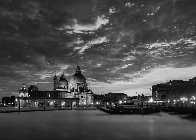 Sunset Basilica In Venice