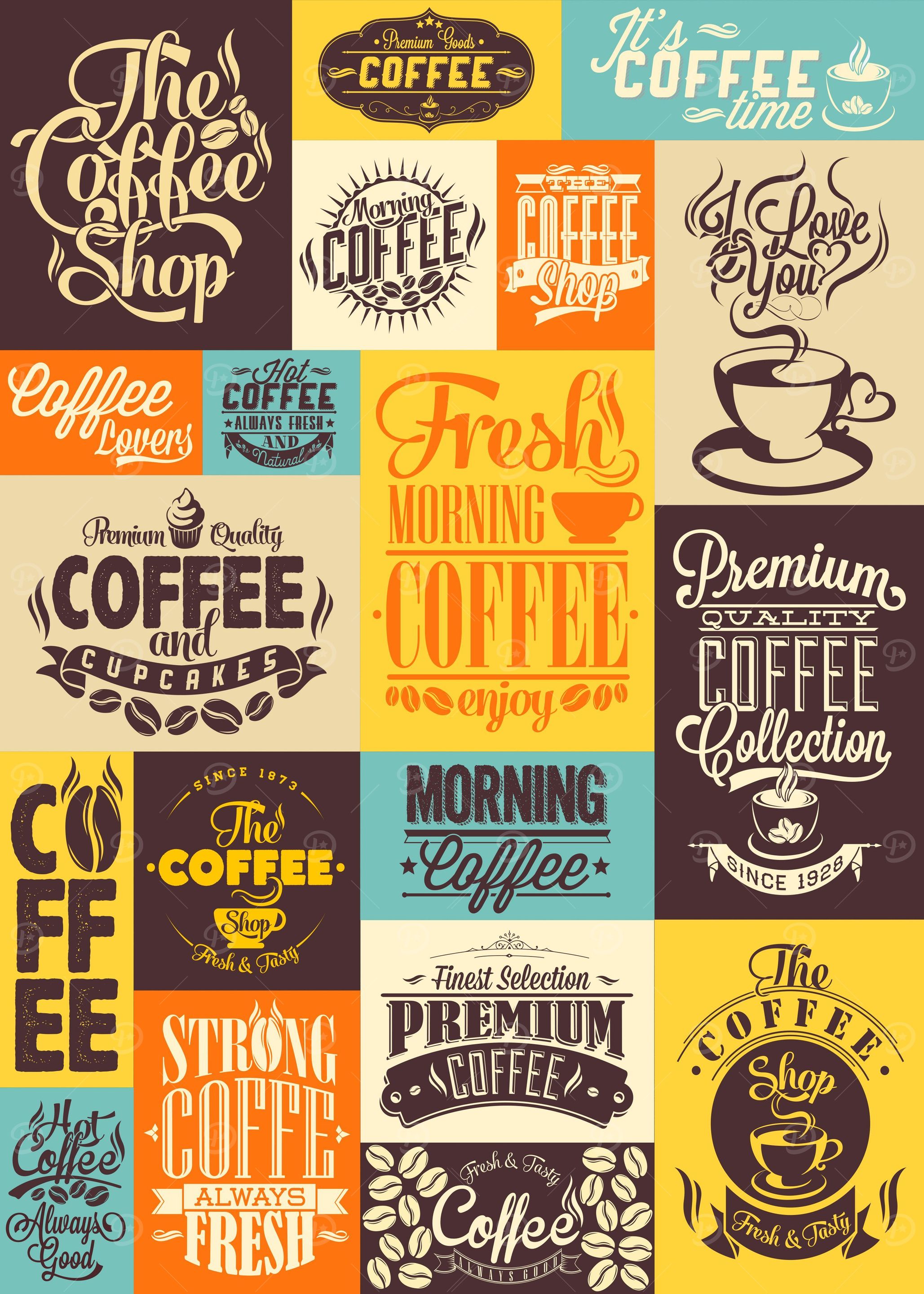 Coffee Retro Vintage Art