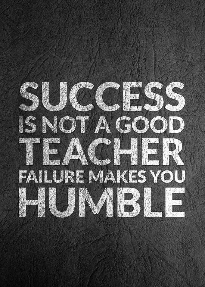 Humble Motivation Text Art