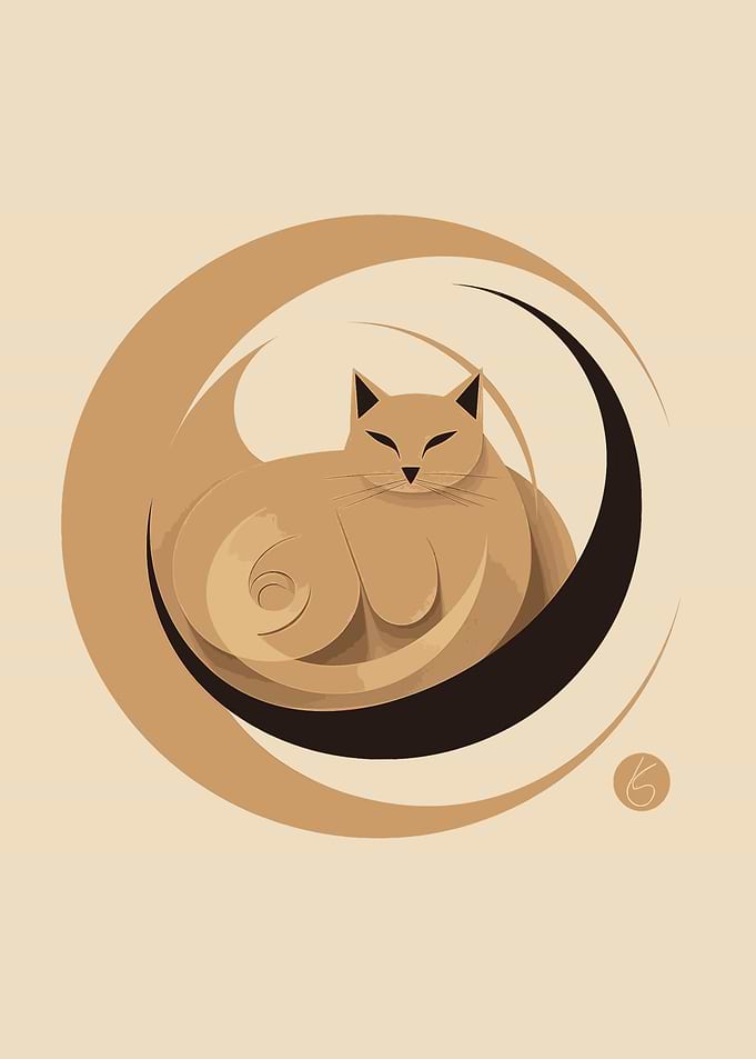 Cozy Cat in Beige