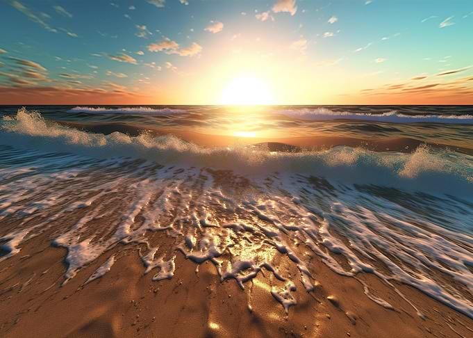 Sunrise at the Sea Beach