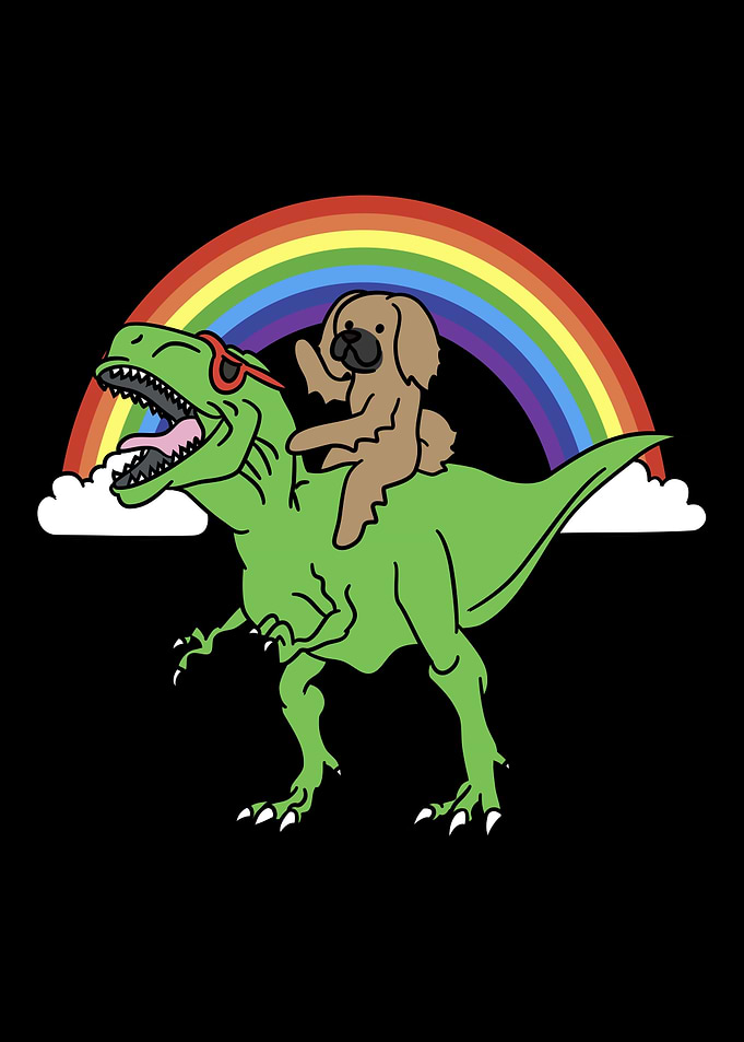Pekingese T Rex Dinosaur