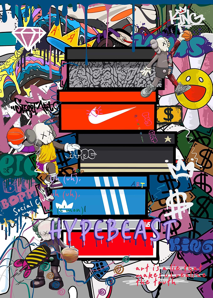 Hype graffiti art