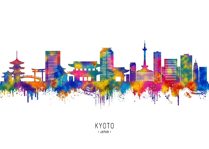 Kyoto Japan Skyline