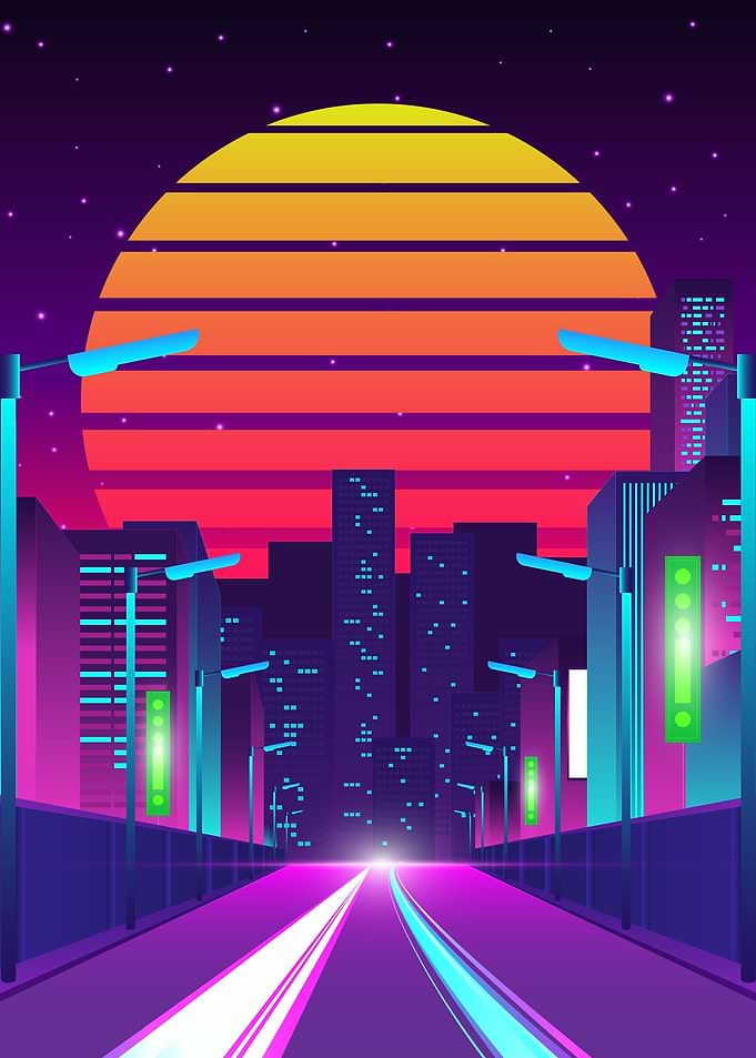 Fiery Splendor Synthwave
