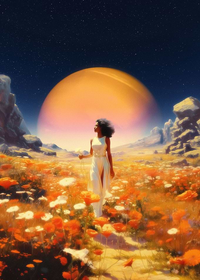 Cosmic Flower Field