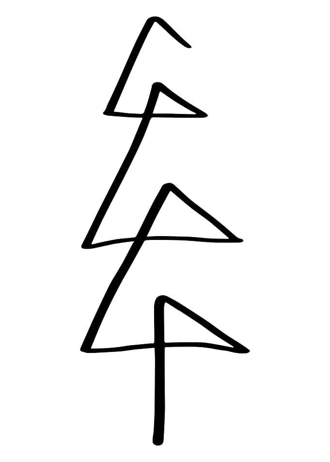 Tree Line Art Minimal
