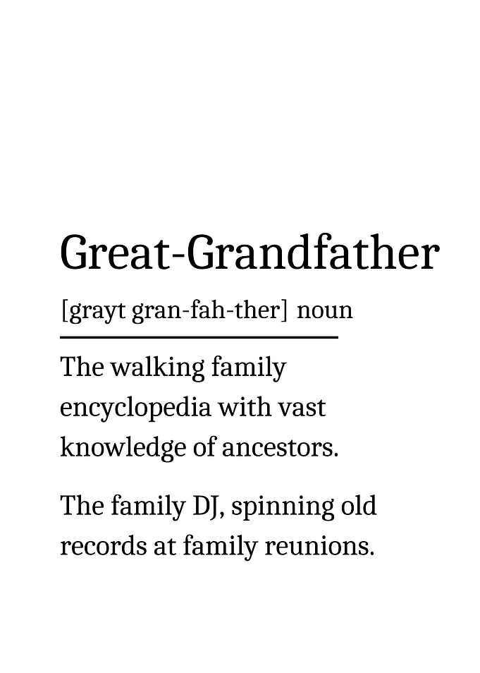Great Grandfather