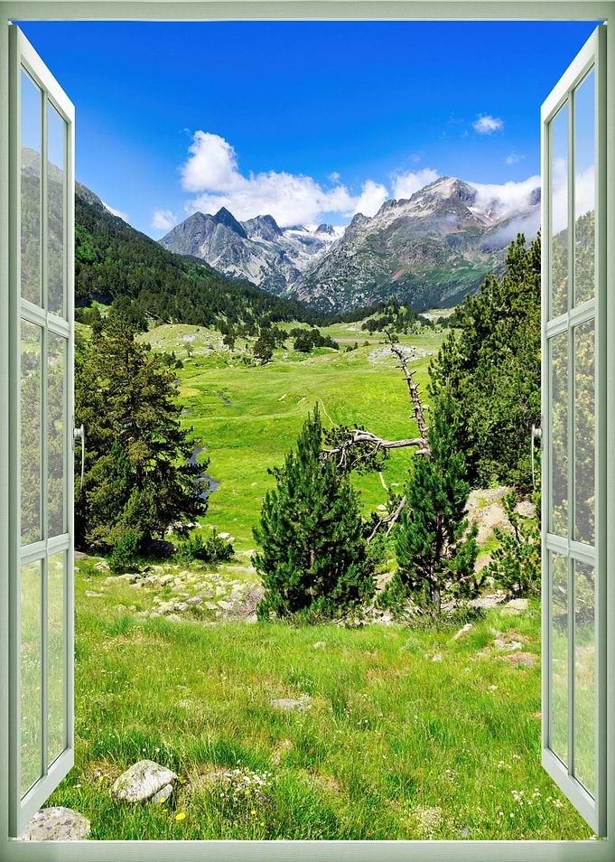 Window view landscape