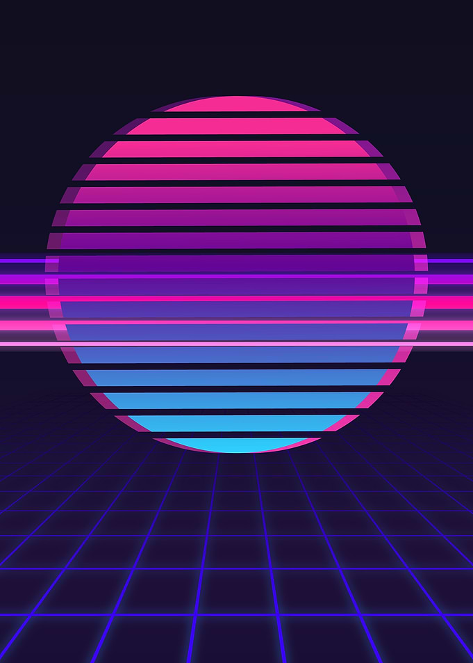 Purple Retro Futurism