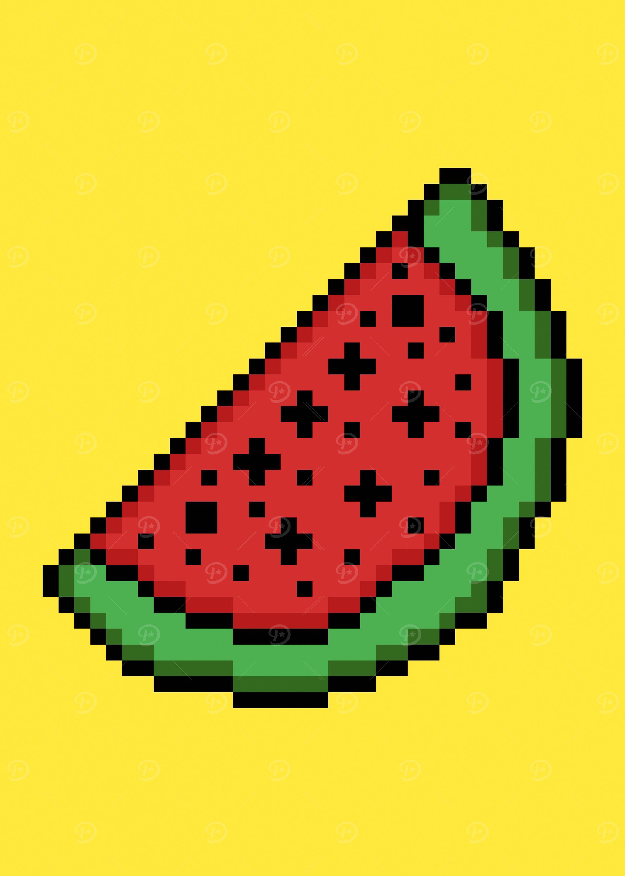 Pixel art a tasty slice o