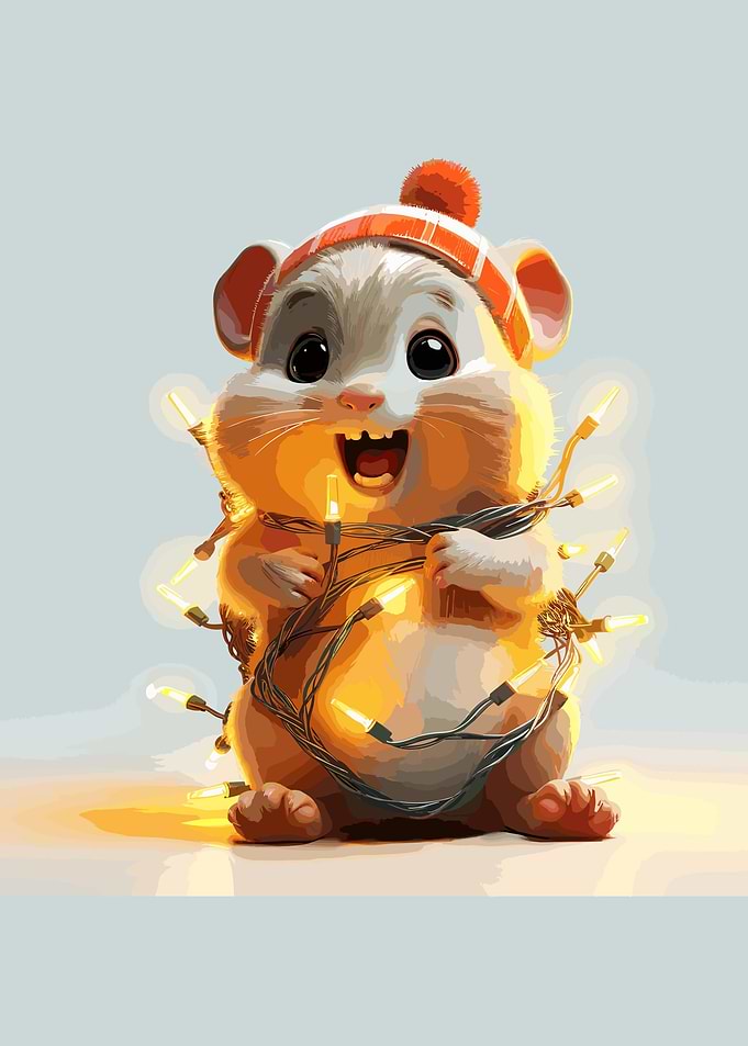santa in Christmas tree