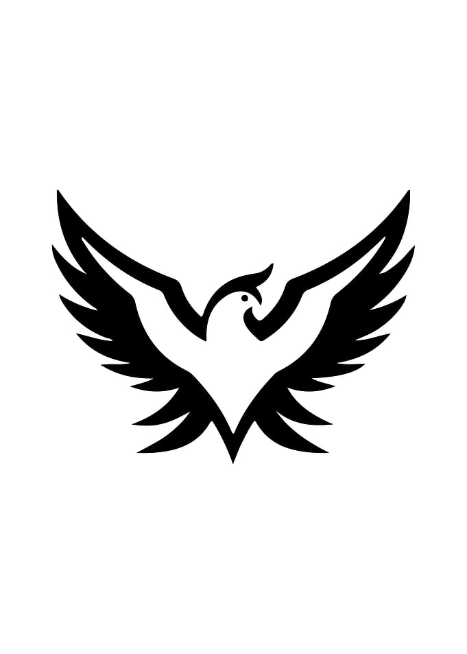 Eagle Stencil Design