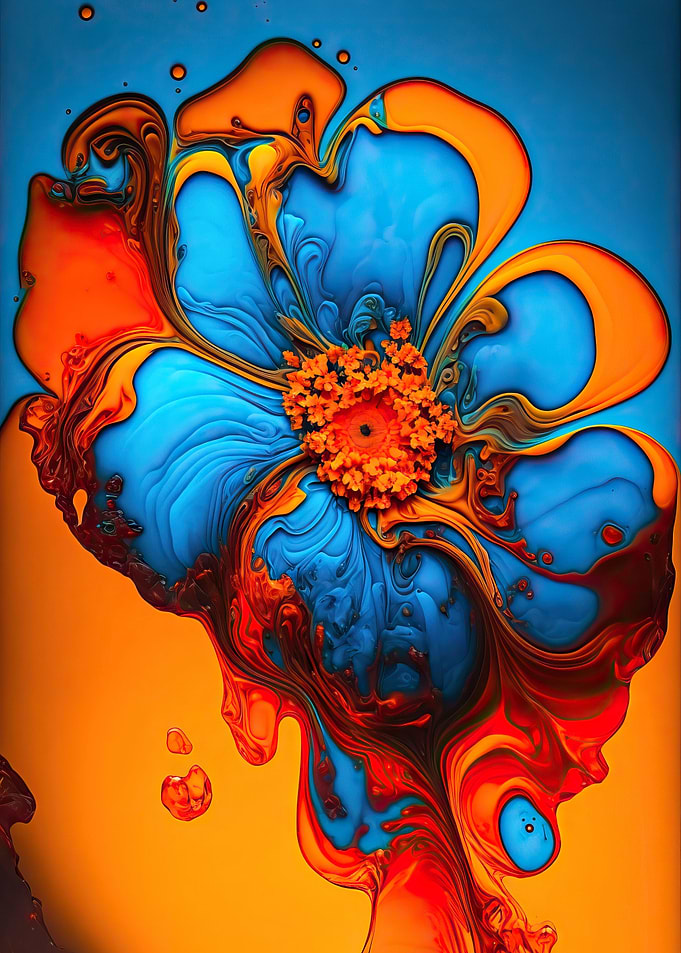Flower Alcohol Ink Style 1
