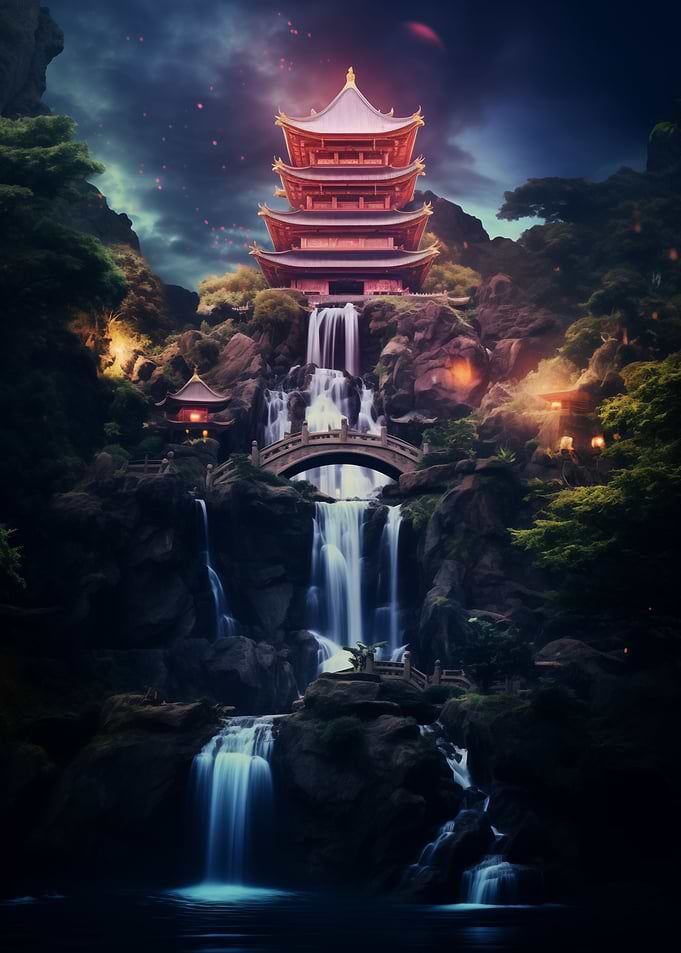 Fantasy Temple in Japan