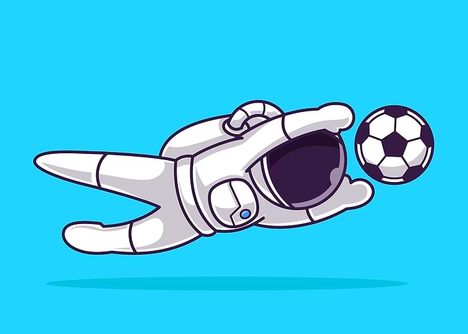 Astronaut Kids Soccer 1