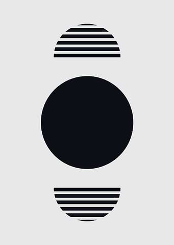 geometric mid century wall