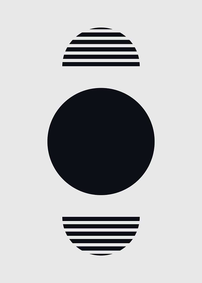 geometric mid century wall