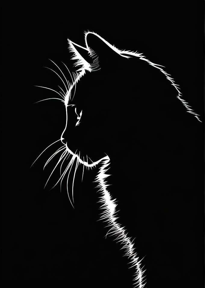 black cat light