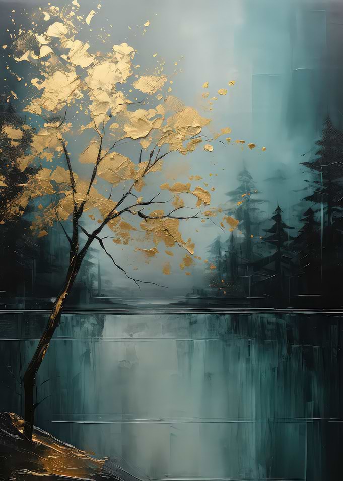 Golden Tree Impasto