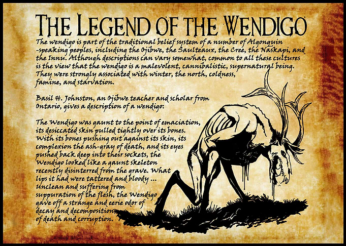 Wendigo HORROR mythology