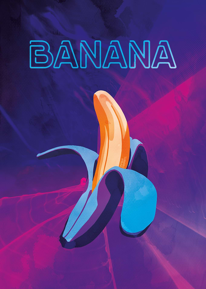 80s banana