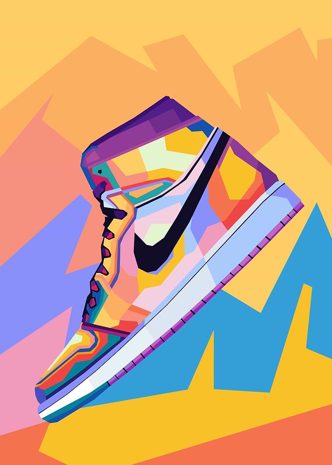 Sneakers Pop Art Style