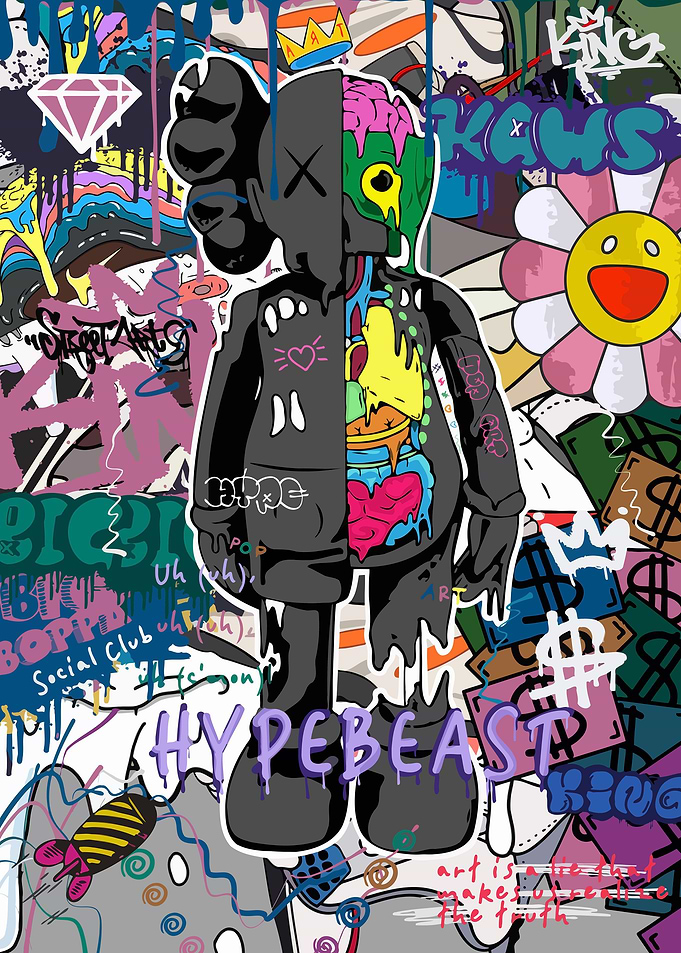 Kaw Kaws Bearbrick Art