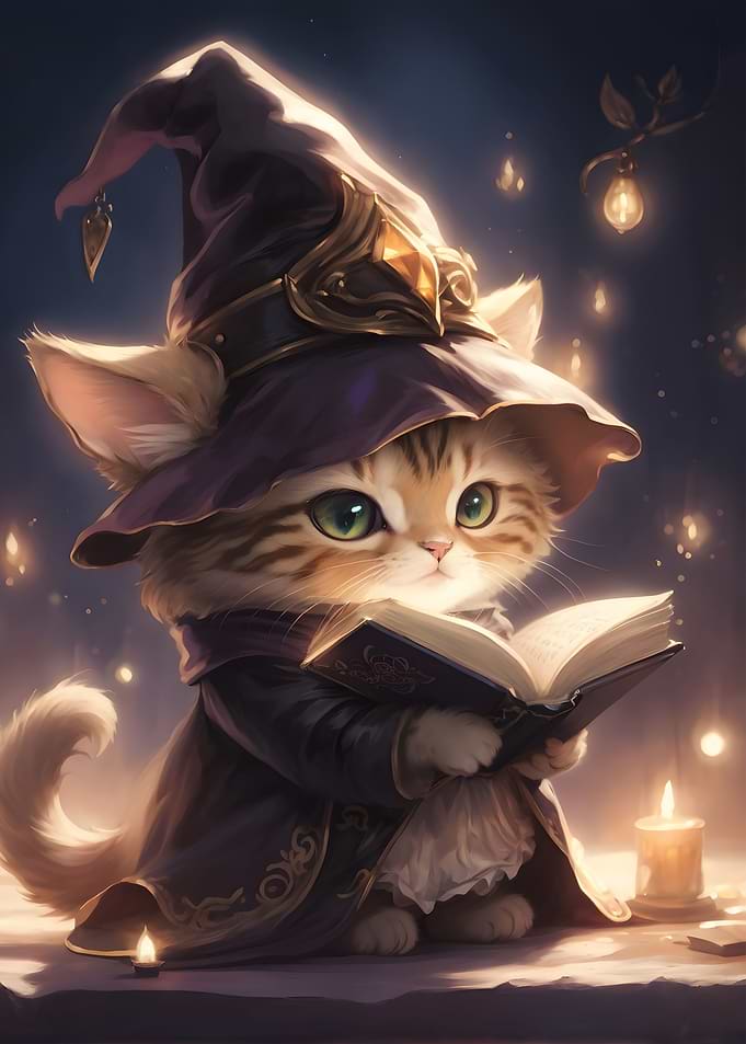 Cute Kitty Witch