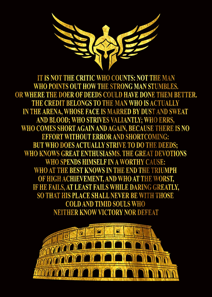 The Man in the Arena Spart