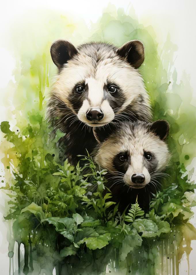 Panda family