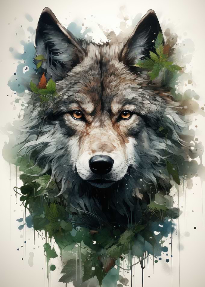 Wolf portrait